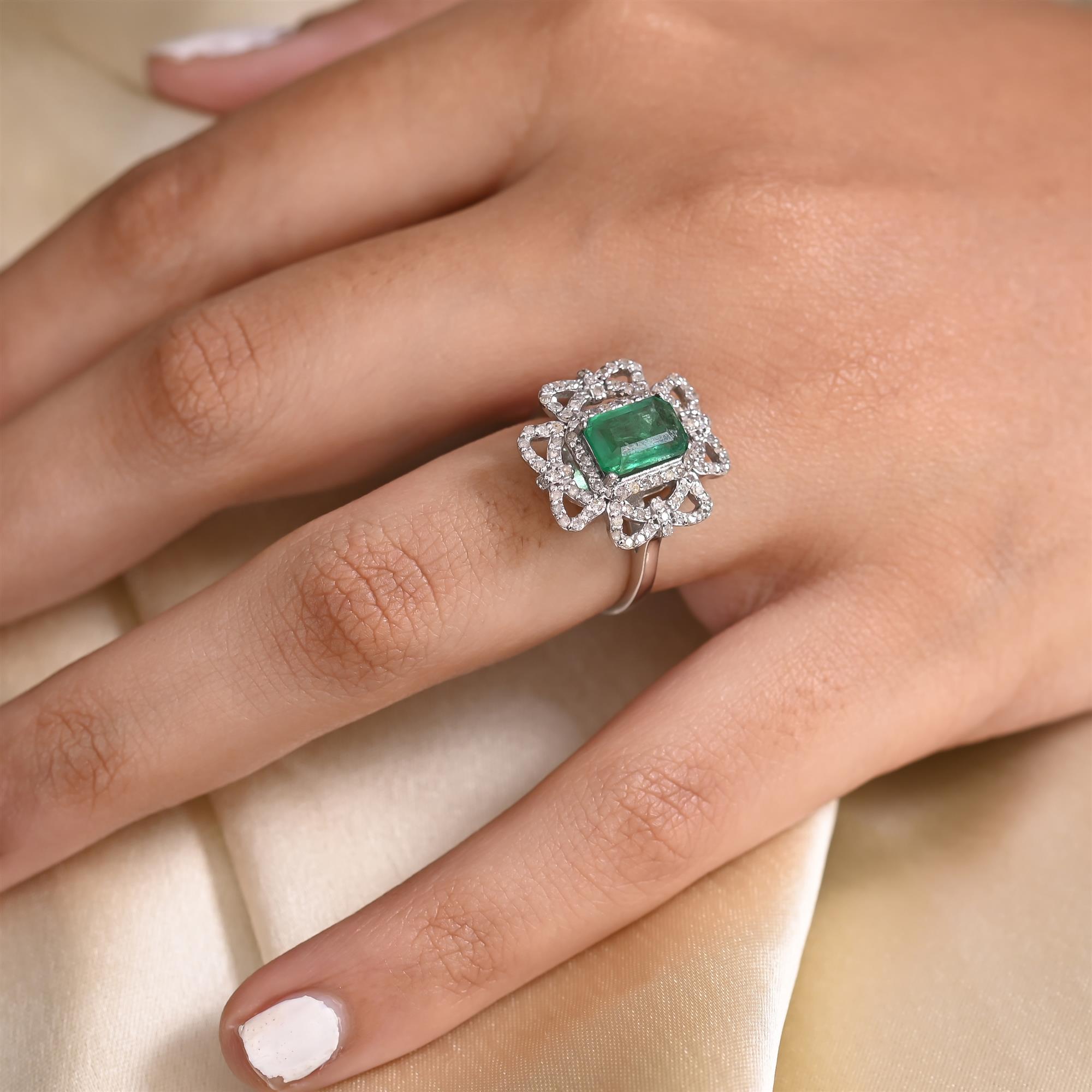 Emerald 2025 octagon ring